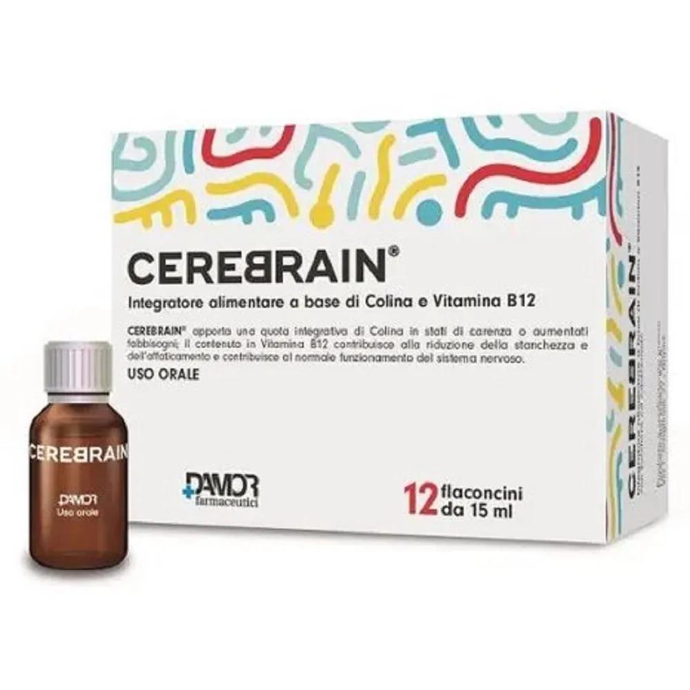 Farmaceutici Damor Cerebrain Integratore Funzioni Cerebrali 12 Flaconcini