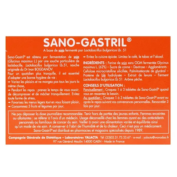 Yalacta Sana-Gastril Confezione 36 compresse da masticare