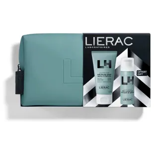 Lierac Homme Neceser Balms Aftershave 75 ml + Feuchtigkeitsspendender Rasierschaum 50 ml GESCHENK