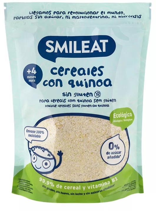 Smileat Papilla Ecológica Cereales Sin Gluten con Quinoa 200 gr