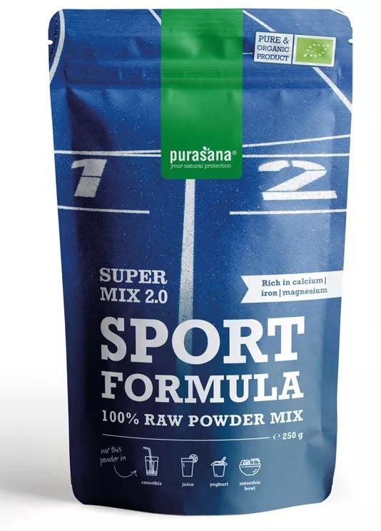 Purasana Vegan Sport Mix Pó Bio 250 gr