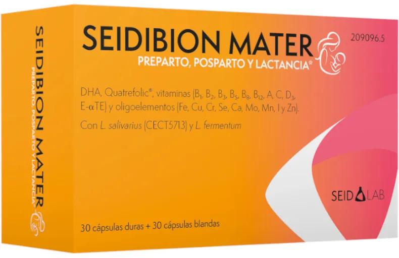 Seidibion Mater Prepartum, Postpartum and Breastfeeding 30 Soft Capsules + 30 Hard Capsules