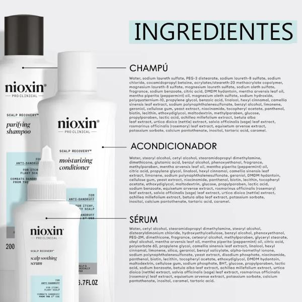 Nioxin Scalp Recovery Anti-roos Shampoo 200 ml + Conditioner 200 ml + Behandeling 100 ml