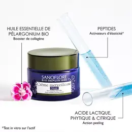 Sanoflore Crème Merveilleuse Nuit Soin Peeling Anti-Rides Bio 50ml