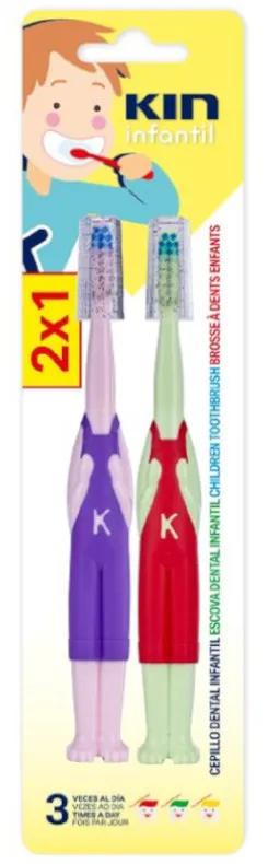 Kin Brosse à dents pour enfants 2 unités