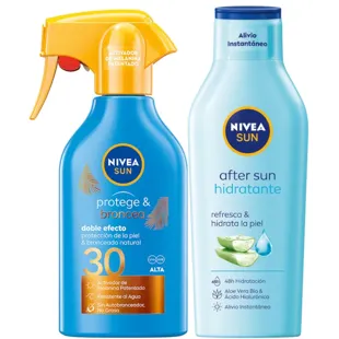 Nivea Sun Protect&amp;Tan Spray FPS30 270 ml + Pós-sol 400 ml