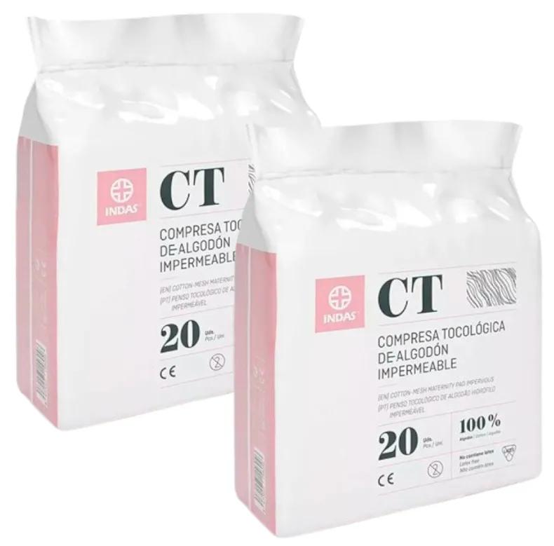 Indas Maternity Cotton Postpartum Compresses 2x20 units