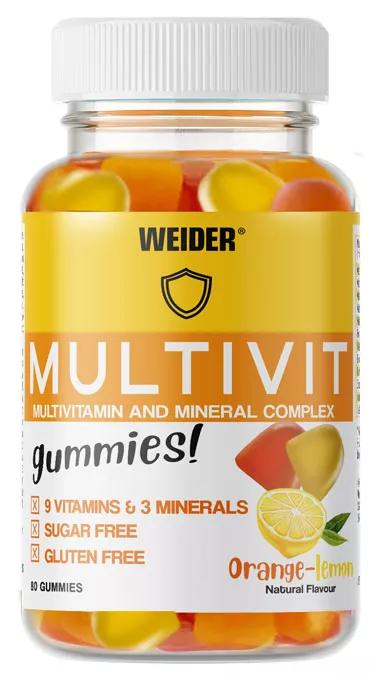 Weider Multivit Vitaminas y Minerales 80 Gominolas
