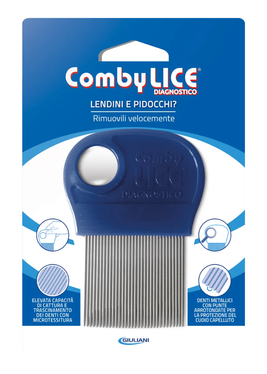 Combylice Pettinino Con Lente Per Rimozione Lendini