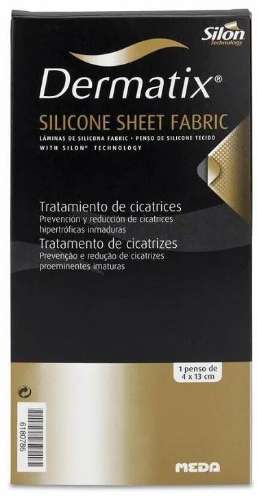 DERMATIX FOGLIO DI SILICONE TRASPARENTE FABRIC 4X13 CM