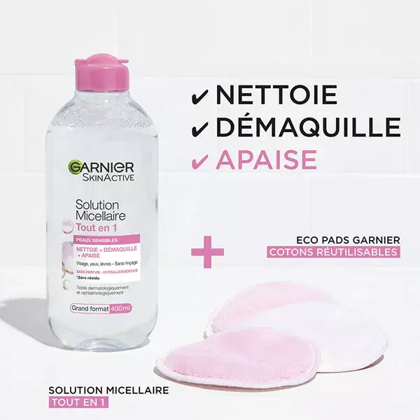 Garnier SkinActive Solution Micellaire Tout en 1 Peau Sensible 400ml