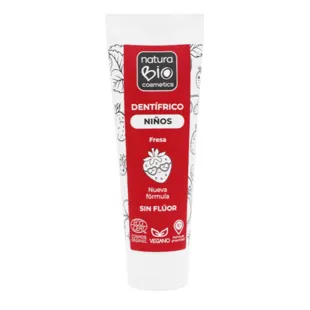 Naturabio Cosmetics Children&#39;s Toothpaste Strawberry 75 ml
