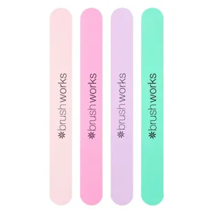 Lime per unghie Brushworks Pastel, confezione da 4