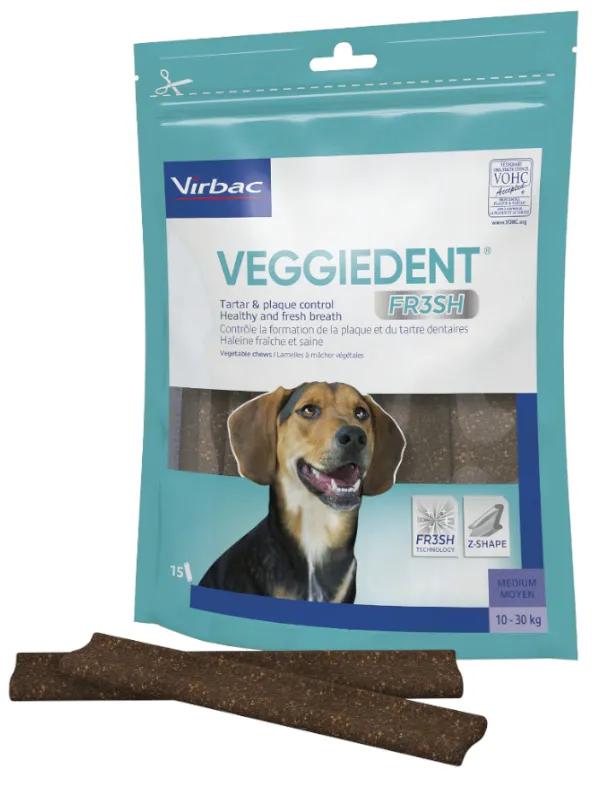 Virbac Veggiedent Fresh M (10/30kg) 15 unités