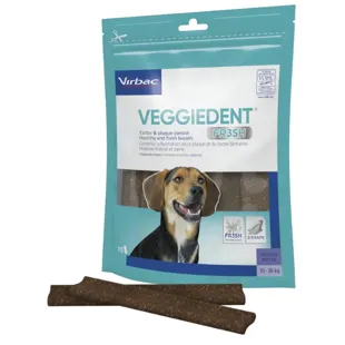 Virbac Veggiedent Fresh M (10/30kg) 15 uds