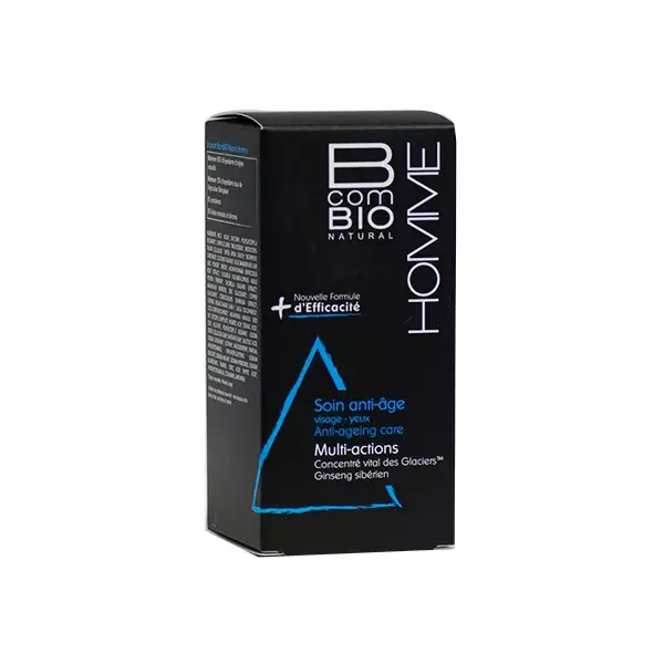 BcomBIO Homme Soin Anti-Age Multi-Actions Ginseng Sibérien 50ml