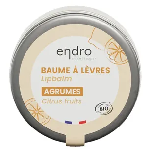 Endro Citrus Lip Balm 100% origine naturale vaso da 15 ml