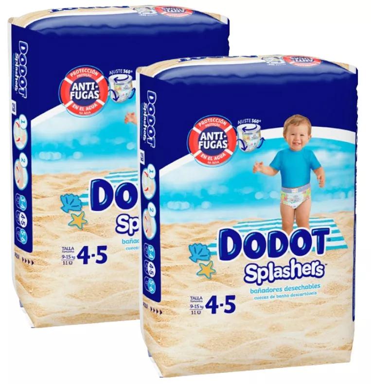 Couches de bain Dodot Splashers T4 (9-15 Kg) 2x11 unités