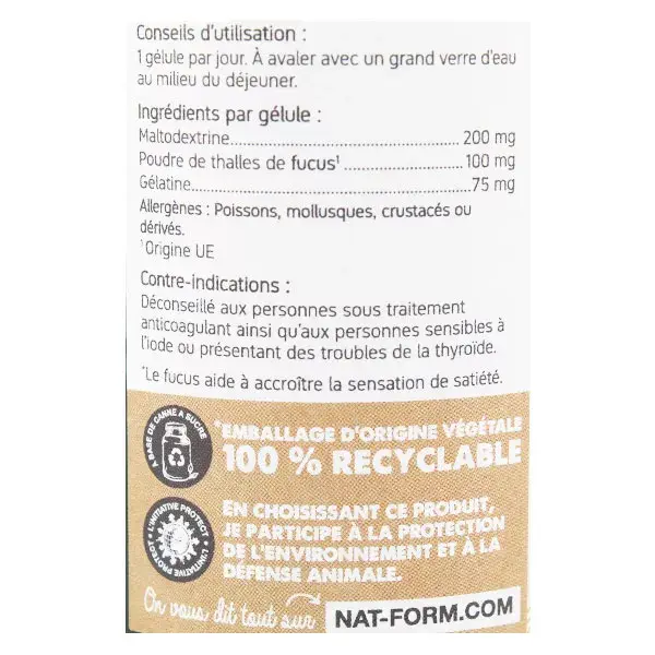 Nat & Form Original Algue Fucus 200 gélules