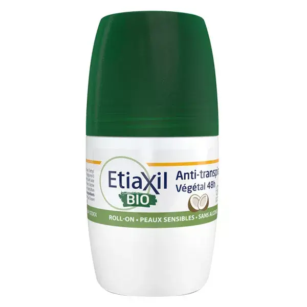 ETIAXIL Déodorant Anti-Transpirant Thé Vert Végétal 48h Bio 50ml