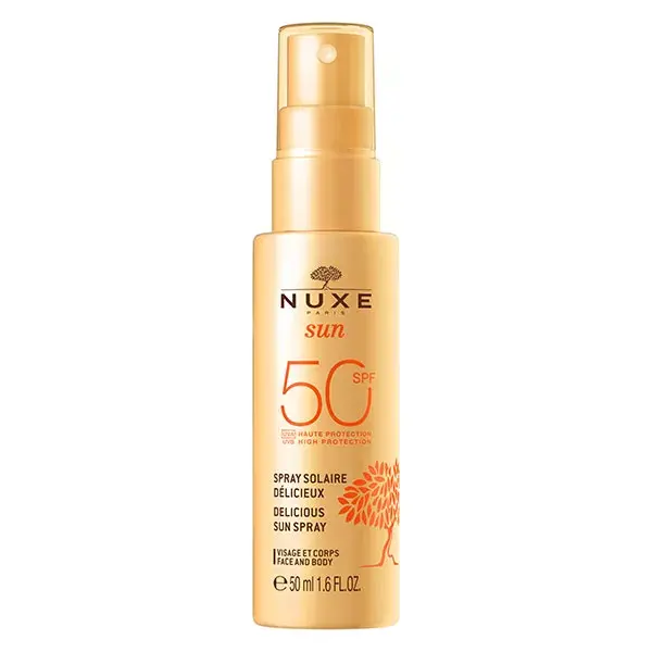 Nuxe Sun Spray Solaire Délicieux haute protection SPF50 visage et corps 50ml