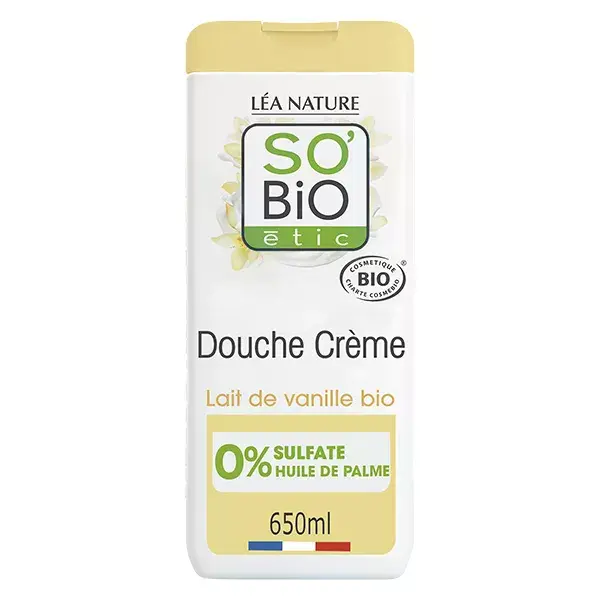 So'Bio Étic Douche Crème Lait de Vanille Bio 650ml