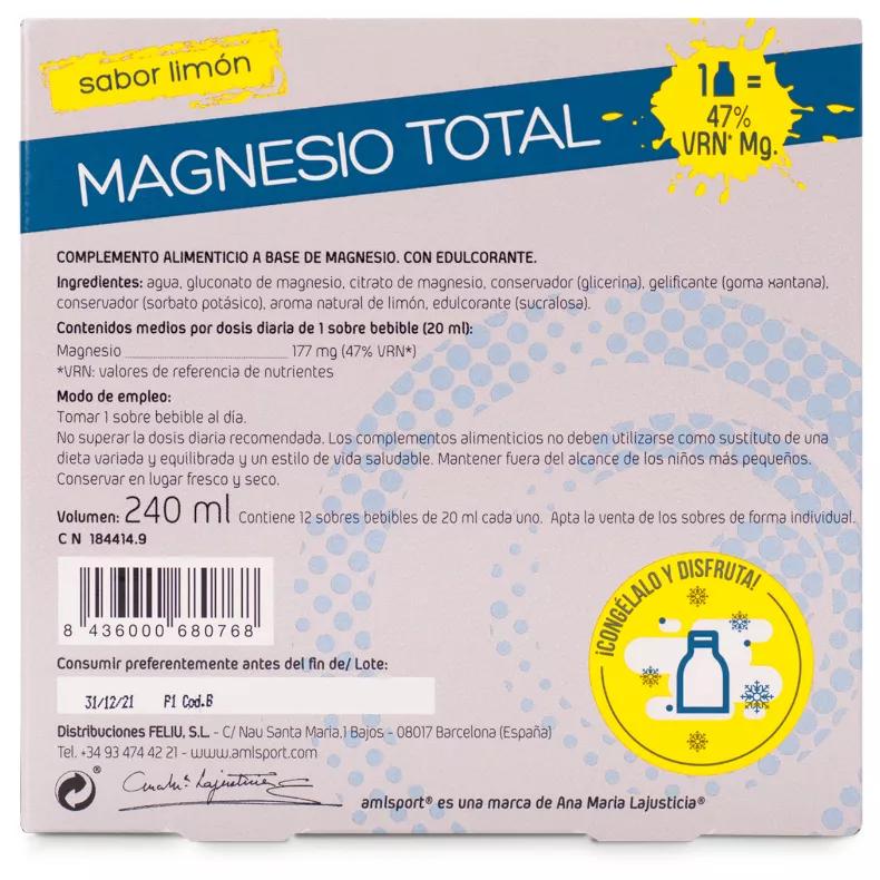 Ana Maria Lajusticia Amlsport Total Magnesium Gel 12 eenheden