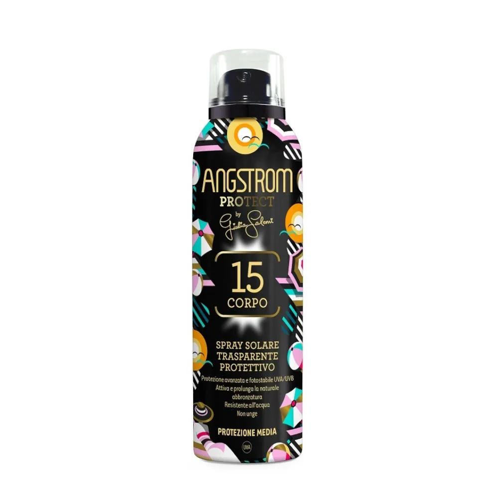 Angstrom Spray Solare Trasparente Corpo SPF 15 Protettivo Limited Edition 150 ml