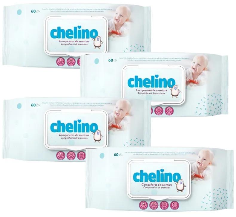 Chelino Lingettes pour enfants 4x60 unités