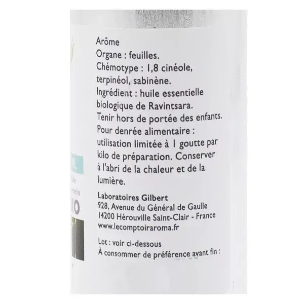 Le Comptoir Aroma Organic Ravinstara Essential Oil 30ml