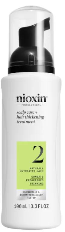 Nioxin 2 Natuurlijke haarverdichtende behandeling Geavanceerde verzwakking 100 ml