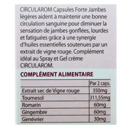 Pranarom Circularom Capsules Forte Jambes Légères 30 unités