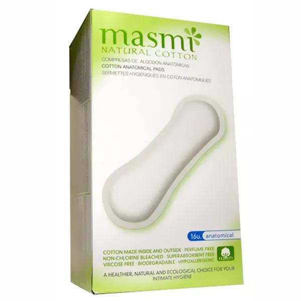 Masmi Compresas Higiénicas Algodón Bio 16 Unidades