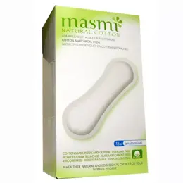 Masmi Serviettes Hygiéniques Coton Bio 16 unités