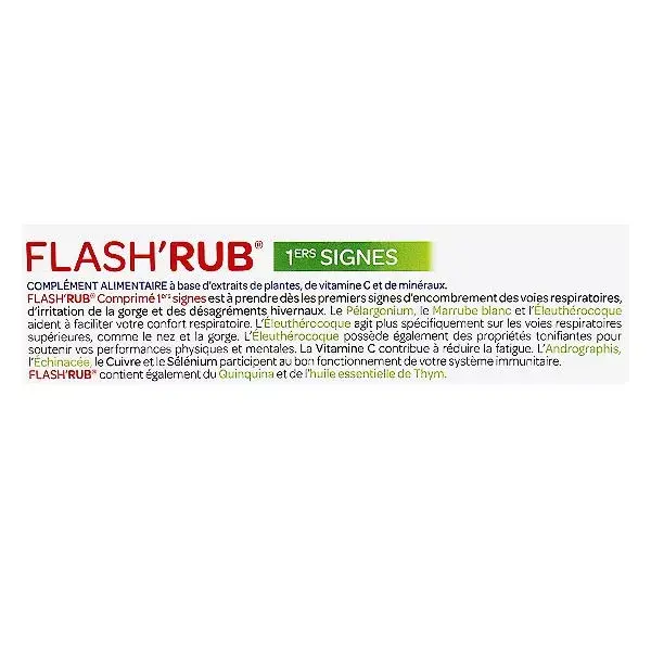 Arkopharma Flash'Rub nariz y garganta 15 tabletas