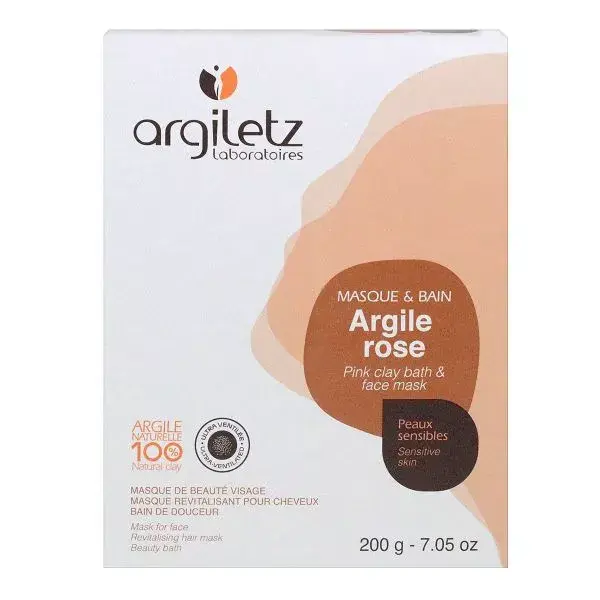 Argiletz Argilla Rosa Ultra-Ventilata Maschera e Bagnoschiuma 200g