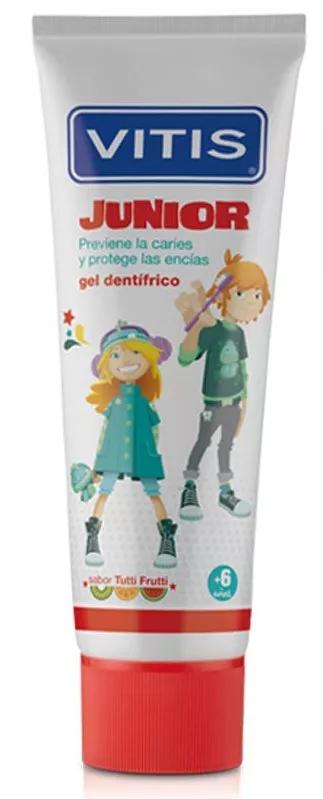 Vitis Junior Zahnpasta Gel Tutti Frutti Geschmack 75ml