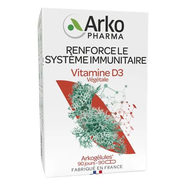 Arkopharma Arkogélules Vitamine D3 Végétale 90 gélules