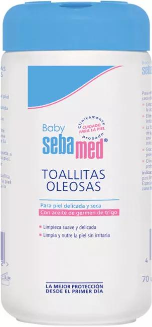 Lingettes grasses Baby Sebamed 70 pcs