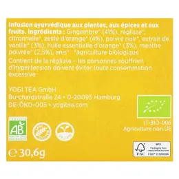 Yogi Tea Gingembre Orange Vanille 17 sachets