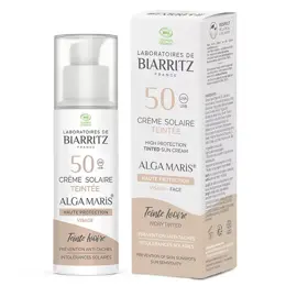 Laboratoires de Biarritz Soins Solaires Crème Teintée SPF50 Ivoire Bio 50ml