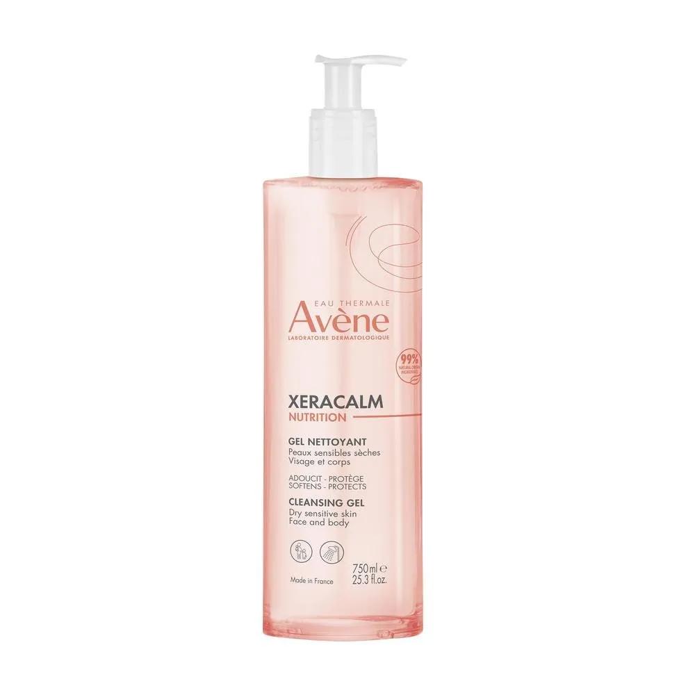 Avène Xeracalm Nutrition Gel Detergente Viso e Corpo per Pelli Secche e Sensibili 750ml