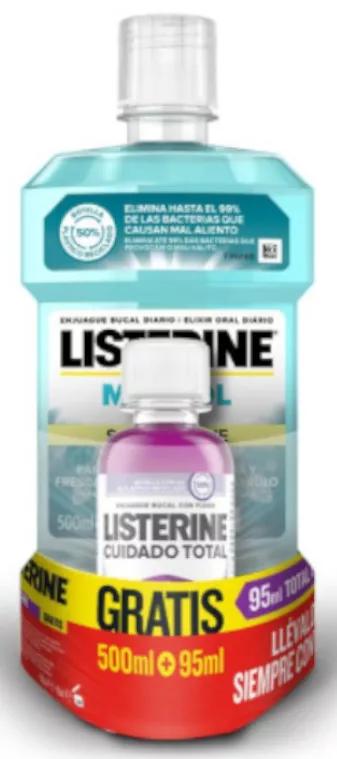 Listerine Zéro 500ml + Listerine Menthol 250ml