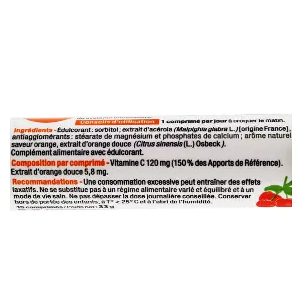 Nutergia Acerol C 15 comprimidos