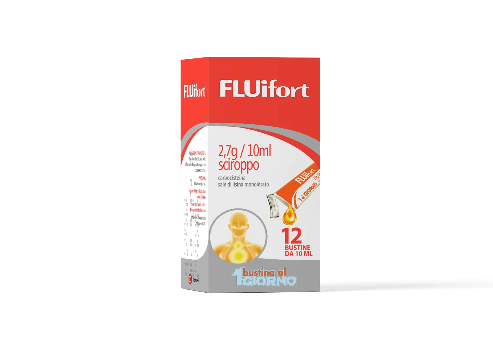 Fluifort Sciroppo Mucolitico 2,7 g/10 ml 12 Bustine Monodose