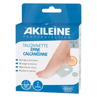 Dimensioni di Akilene Podoprotection Tacco Fascia Plantare (1 coppia)