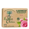 Le Petit Olivier - 2 Savonnettes Extra Douces - Rose 2 x 100g