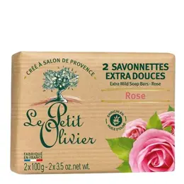 Le Petit Olivier - 2 Savonnettes Extra Douces - Rose 2 x 100g