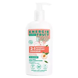 Energie Fruit Cheveux Fins et Délicats Masque Douceur Pêche Blanche & Eau de Riz Bio 300ml