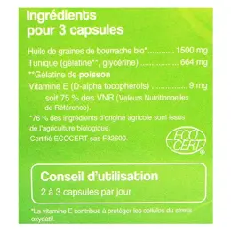 Nat & Form Bio Bourrache Vitamine E 120 capsules